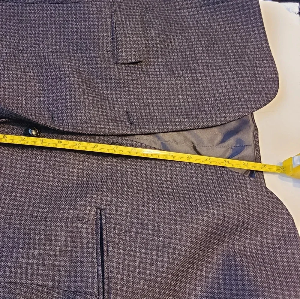 Stafford wool sport blazer Houndstooth Print sz .40 medium